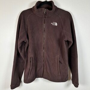 The North Face Mindy Fleece Jacket Full Zip Brown Womens Medium M